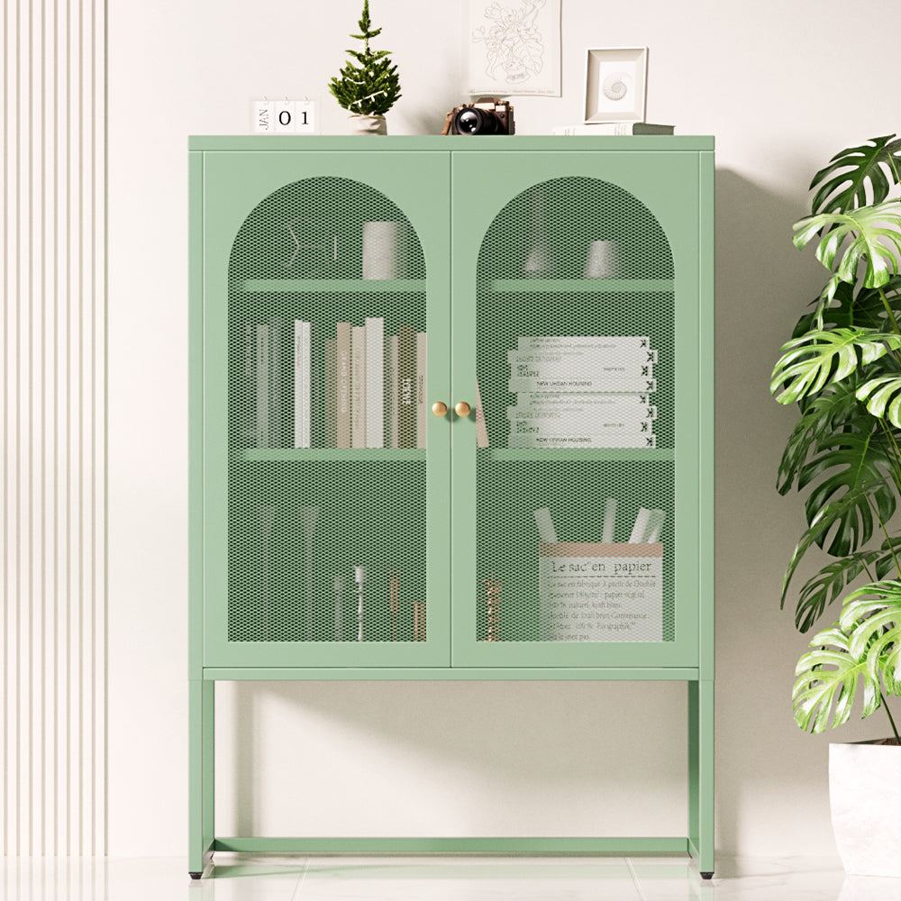Buffets & Sideboards: Artiss Buffet Sideboard Metal Cabinet - ELMA Green