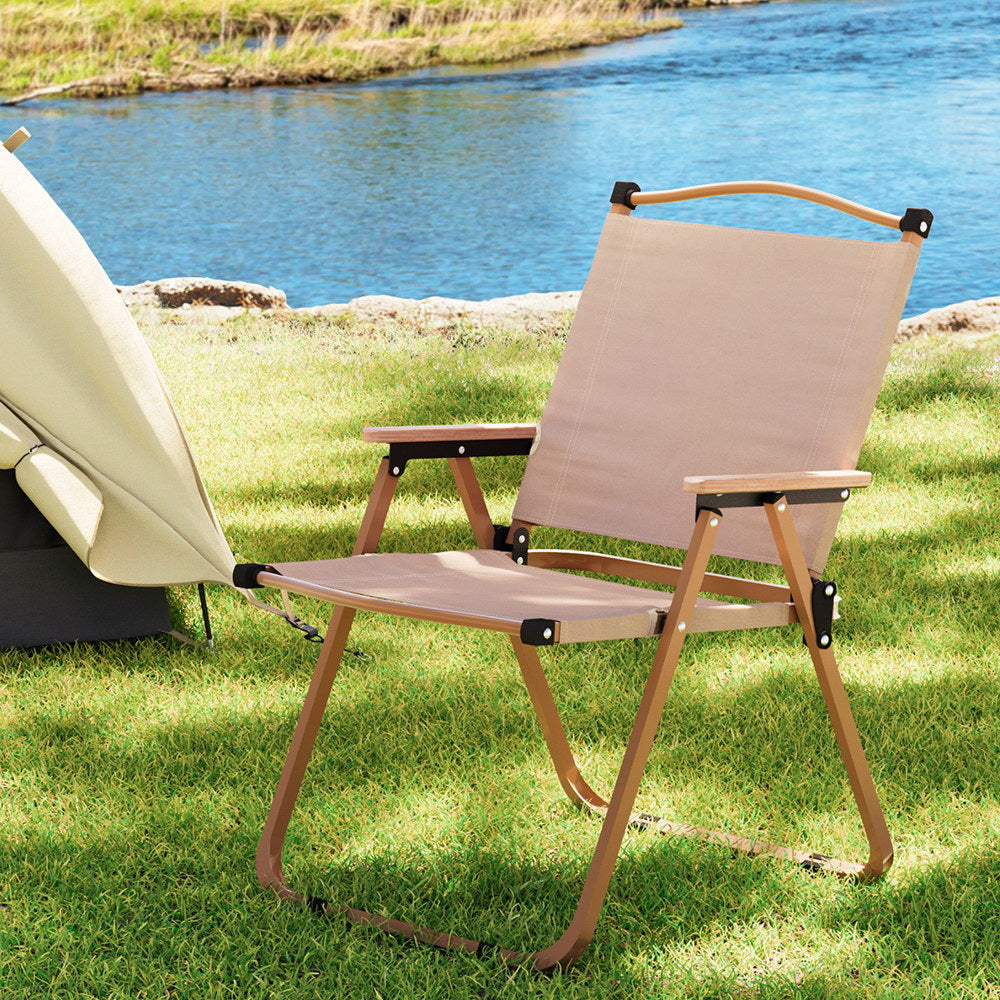 Outdoor Sofas & Lounge Sets: Gardeon Outdoor Camping Chairs Portable Folding Beach Chair Patio Furniture