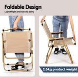 Camp Furniture: Weisshorn 3pc Camping Table Chair Set Outdoor Folding Aluminium Portable Picnic