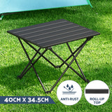 Camp Furniture: Weisshorn 3pc Camping Table Chair Set Outdoor Folding Aluminium Portable Picnic