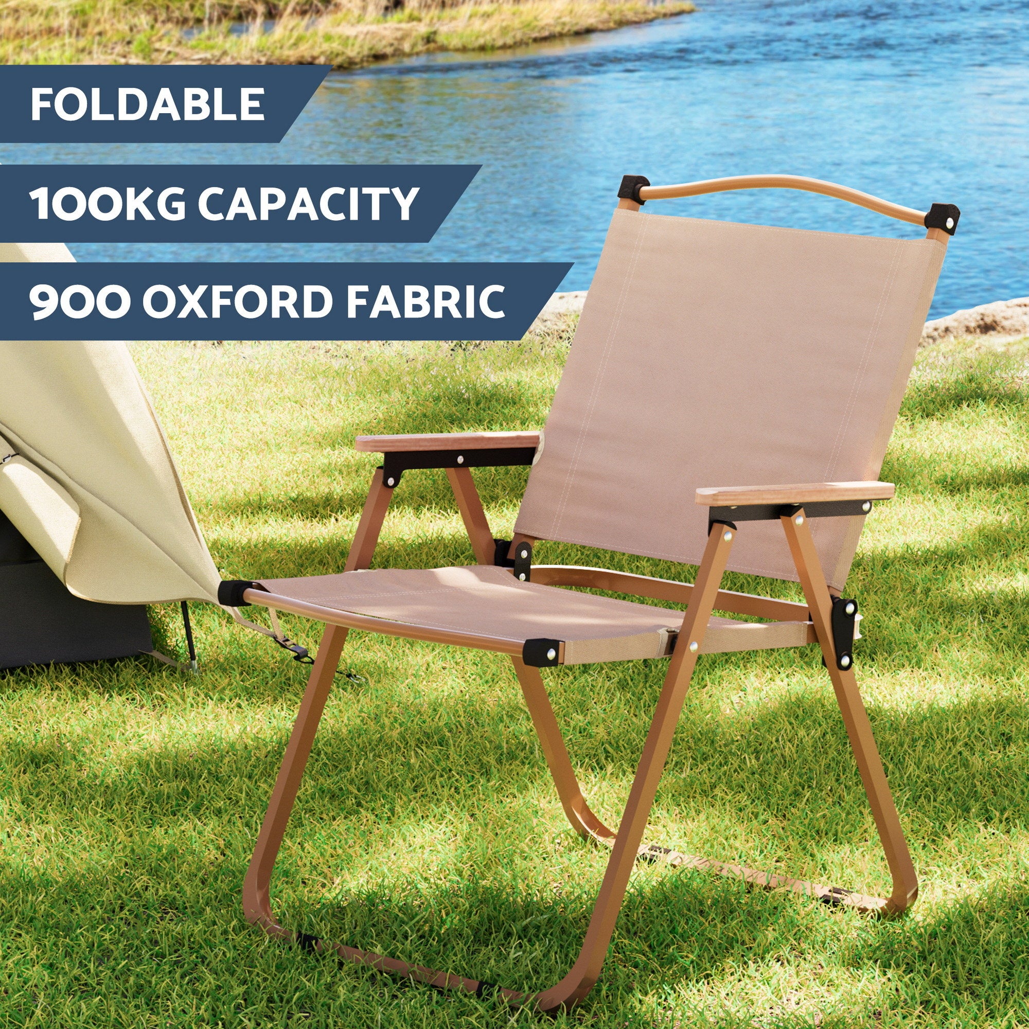 Camp Furniture: Weisshorn 3pc Camping Table Chair Set Outdoor Folding Aluminium Portable Picnic