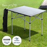 Camp Furniture: Weisshorn 3pc Camping Table Chair Set Outdoor Folding Aluminium Portable Picnic
