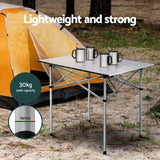 Camp Furniture: Weisshorn 3pc Camping Table Chair Set Outdoor Folding Aluminium Portable Picnic