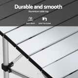 Camp Furniture: Weisshorn 3pc Camping Table Chair Set Outdoor Folding Aluminium Portable Picnic