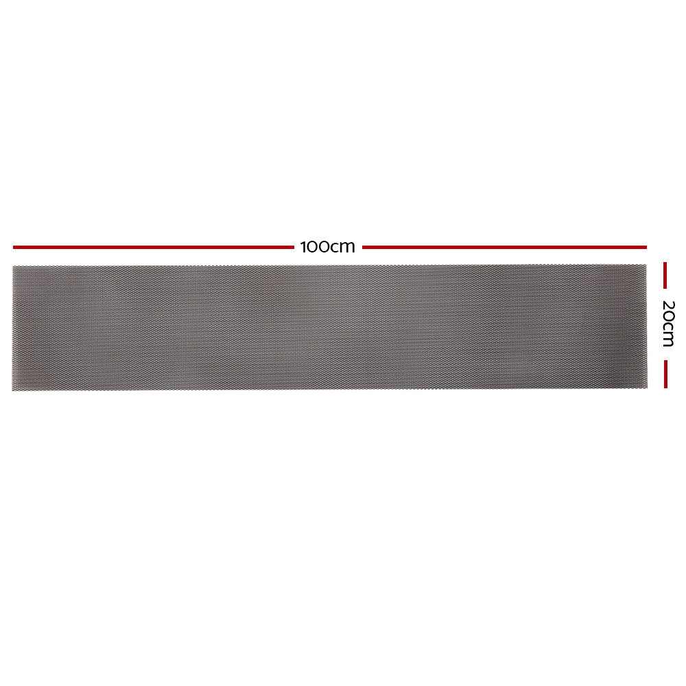 Building Materials: Gardeon Gutter Guard Aluminium Mesh 60M 100x20cm Black