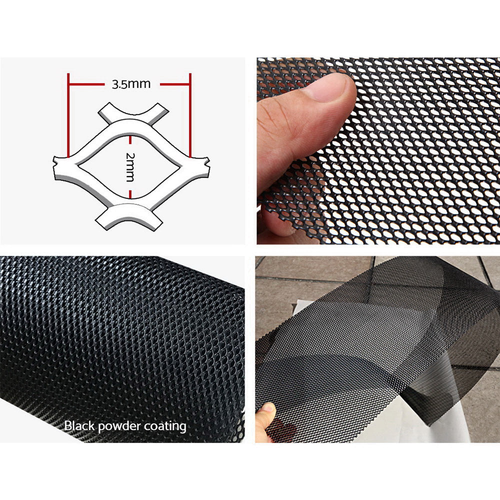 Building Materials: Gardeon Gutter Guard Aluminium Mesh 60M 100x20cm Black