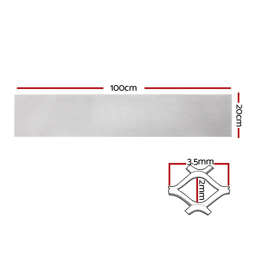 Building Materials: Gardeon Gutter Guard Aluminium Mesh 60M 100x20cm Silver