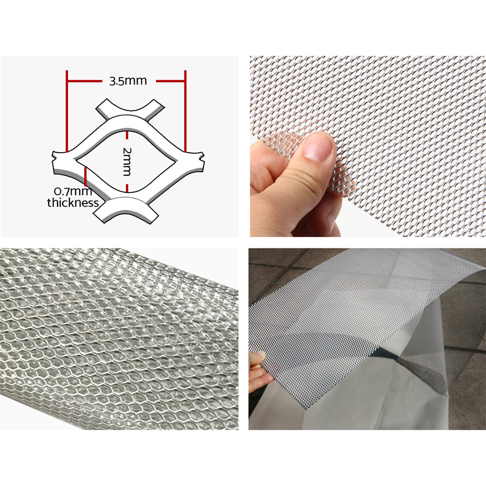 Building Materials: Gardeon Gutter Guard Aluminium Mesh 60M 100x20cm Silver