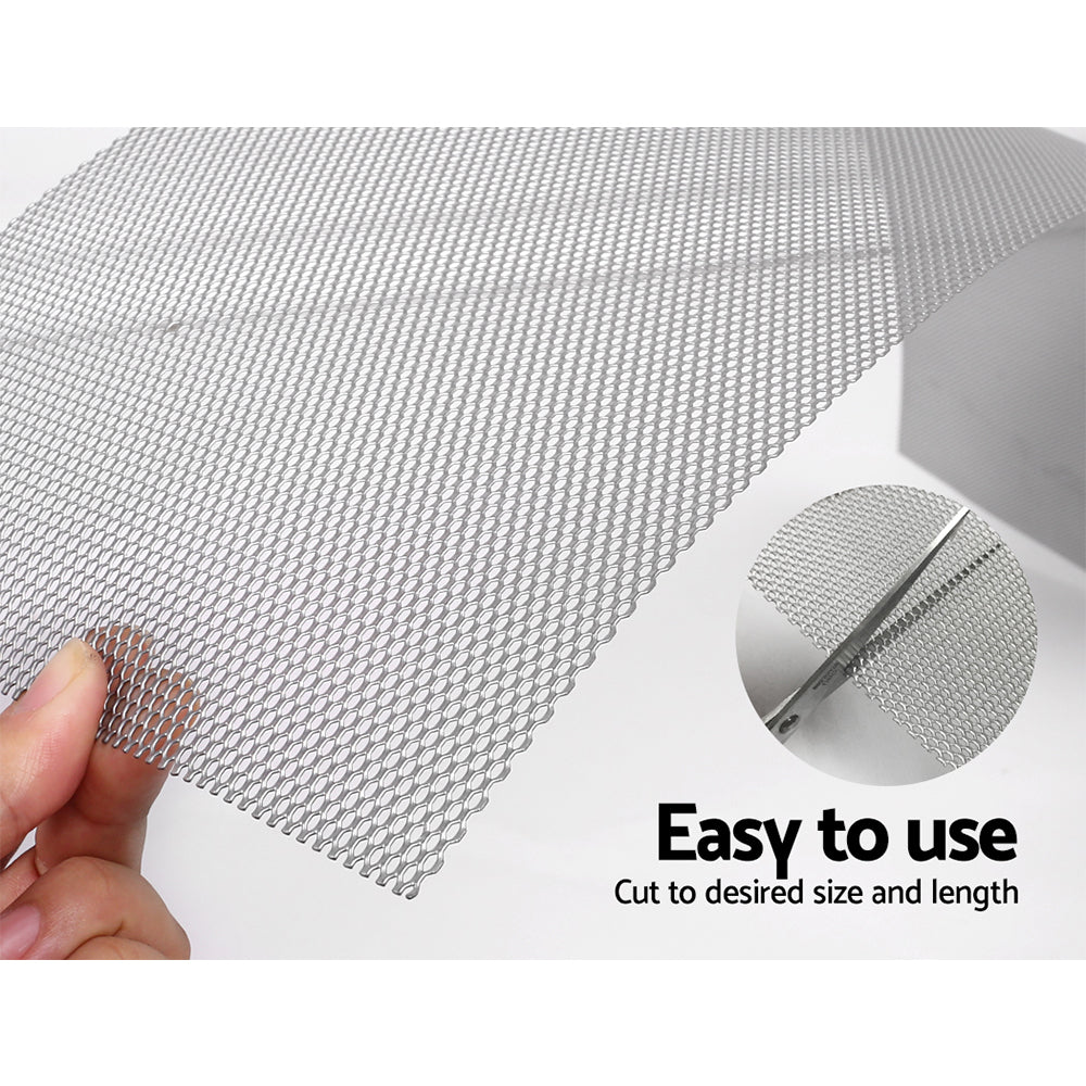 Building Materials: Gardeon Gutter Guard Aluminium Mesh 60M 100x20cm Silver