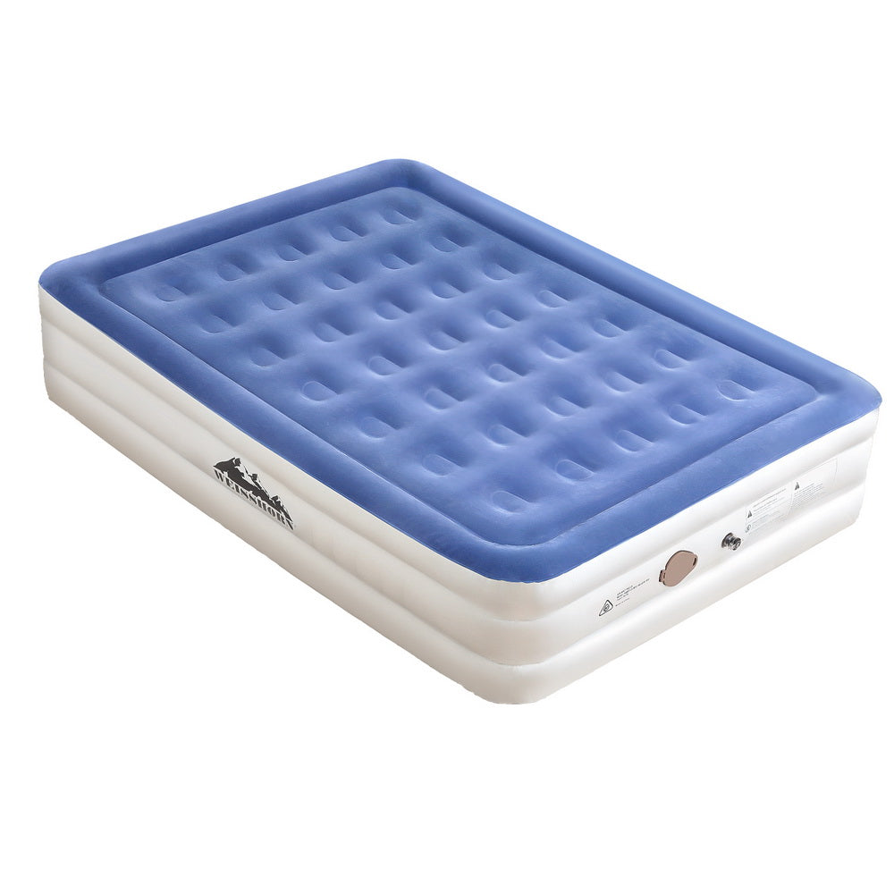 Inflatable Mattresses: Weisshorn Air Mattress Queen Inflatable Bed 46cm Air bed Cube