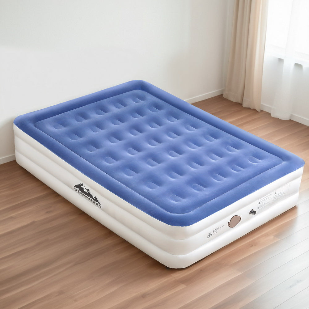 Inflatable Mattresses: Weisshorn Air Mattress Queen Inflatable Bed 46cm Air bed Cube