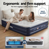 Inflatable Mattresses: Weisshorn Air Mattress Queen Inflatable Bed 46cm Air bed Cube