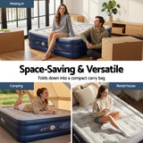 Inflatable Mattresses: Weisshorn Air Mattress Queen Inflatable Bed 46cm Air bed Cube