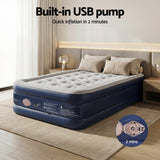 Inflatable Mattresses: Weisshorn Air Mattress Single Inflatable Bed 46cm Air bed Cube