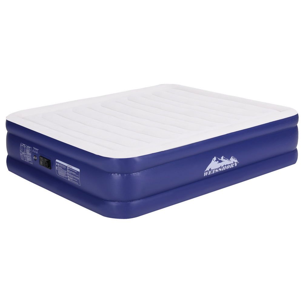 Inflatable Mattresses: Weisshorn Air Mattress King Inflatable Bed Air bed 51cm