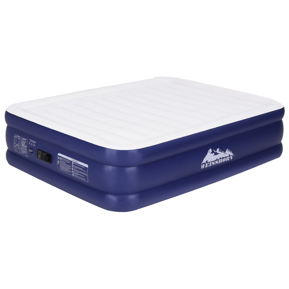 Inflatable Mattresses: Weisshorn Air Mattress Queen Inflatable Bed Air bed 51cm