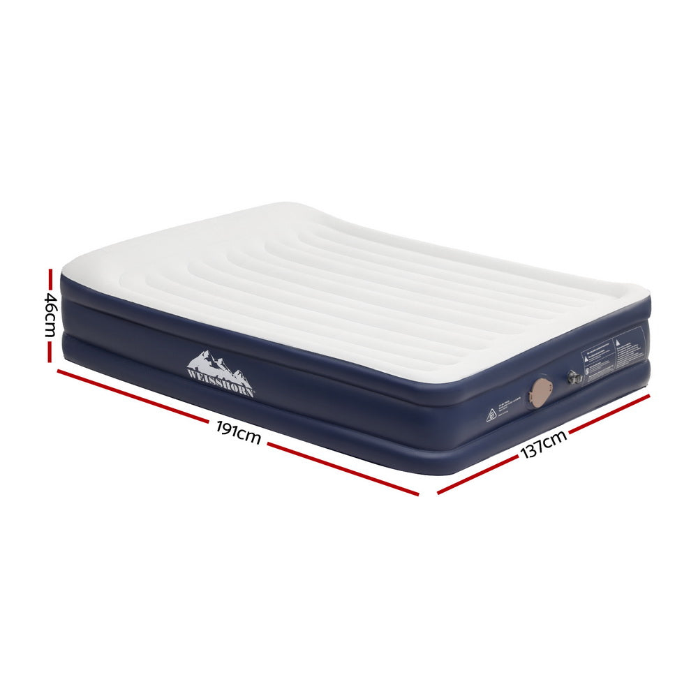 Inflatable Mattresses: Weisshorn Air Mattress Double Inflatable Bed 46cm Air bed