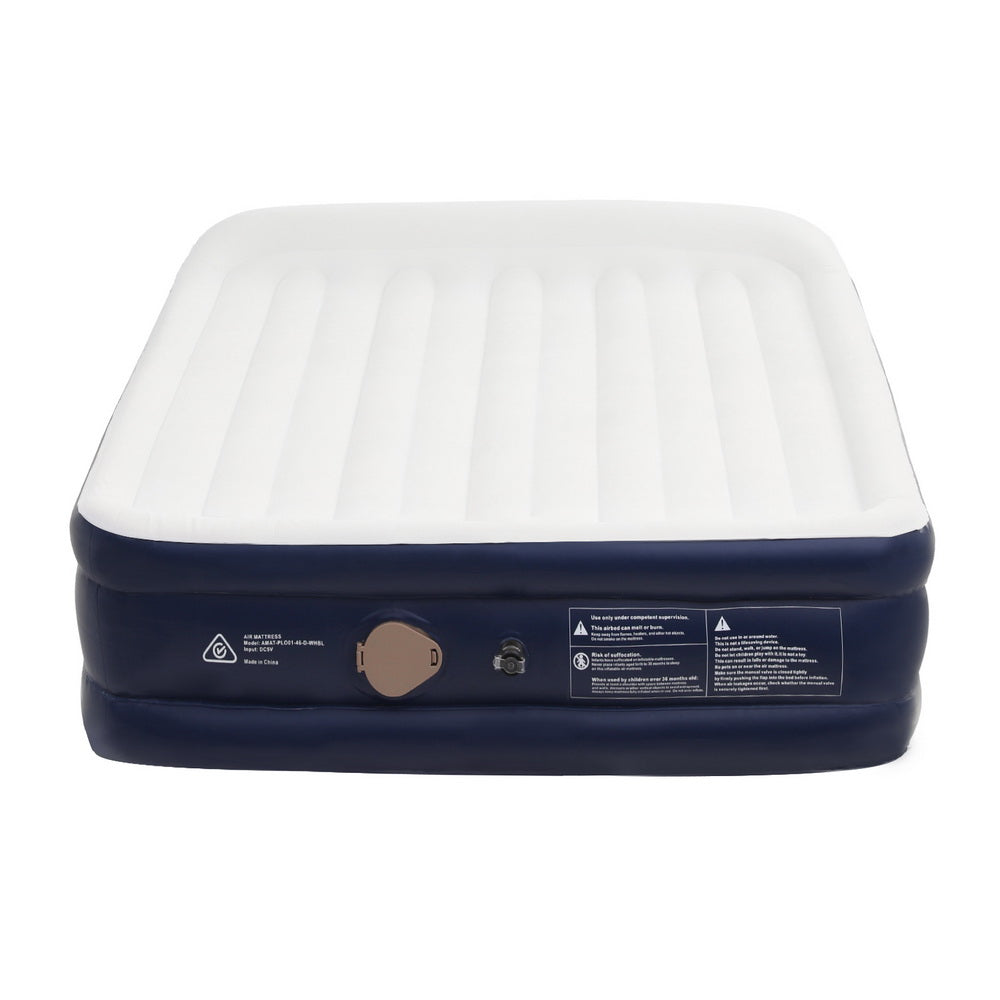 Inflatable Mattresses: Weisshorn Air Mattress Double Inflatable Bed 46cm Air bed