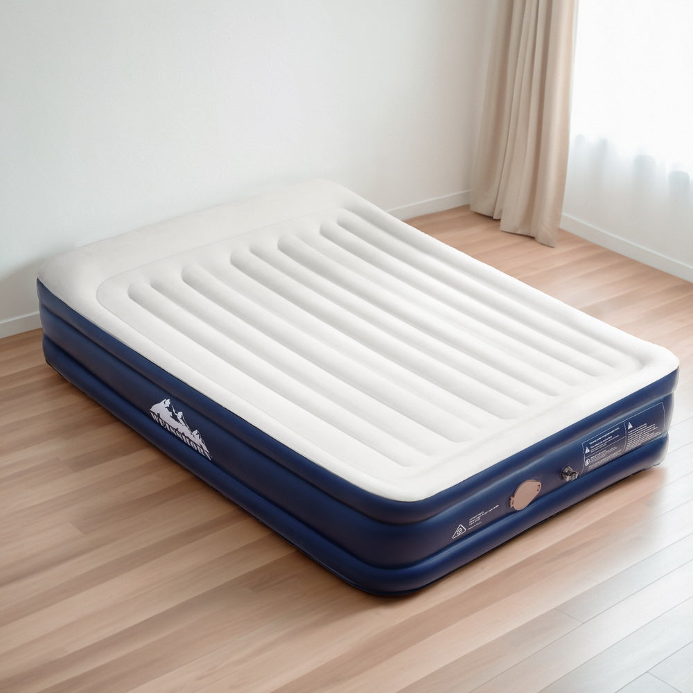 Inflatable Mattresses: Weisshorn Air Mattress Double Inflatable Bed 46cm Air bed