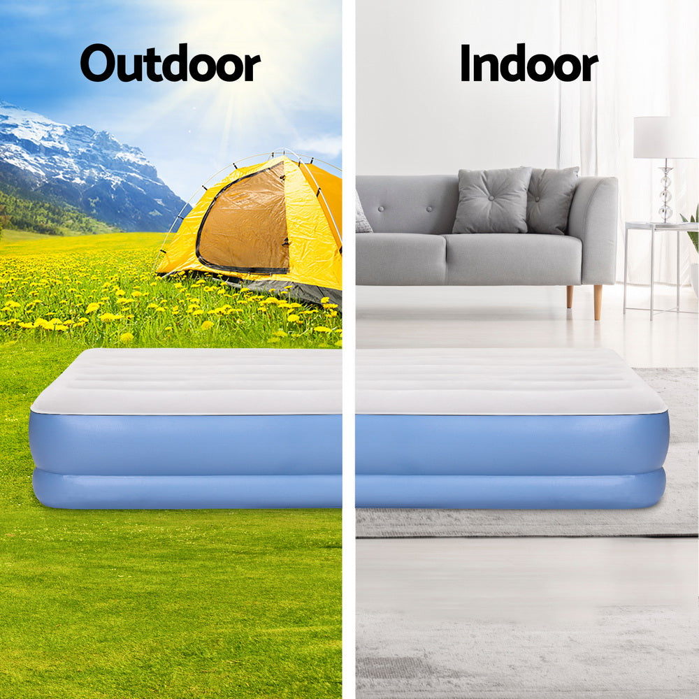 Inflatable Mattresses: Weisshorn Air Mattress Queen Inflatable Bed 41cm Air bed