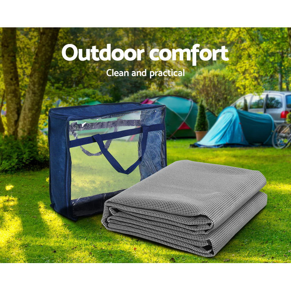 Caravan Accessories: Weisshorn 3M X 2.5M Annex Matting Floor Mats Mesh Caravan Camping Annexe