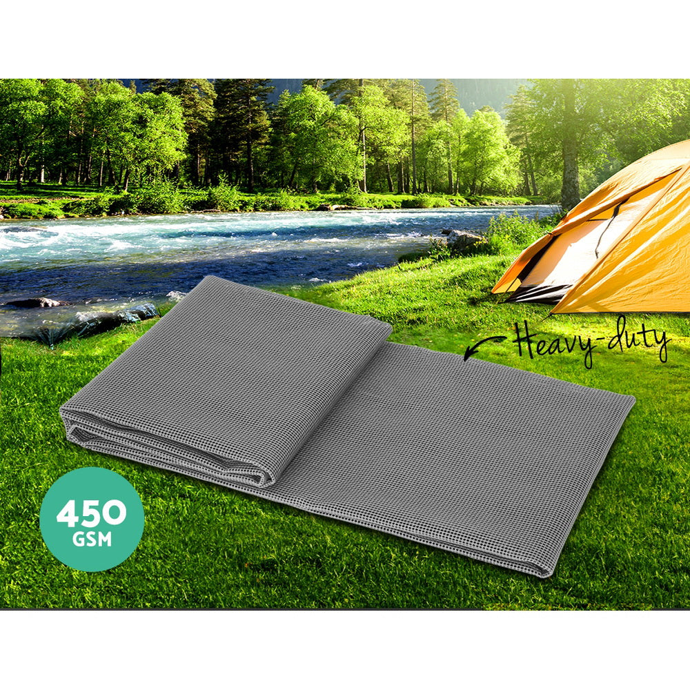 Caravan Accessories: Weisshorn 3M X 2.5M Annex Matting Floor Mats Mesh Caravan Camping Annexe 2pcs