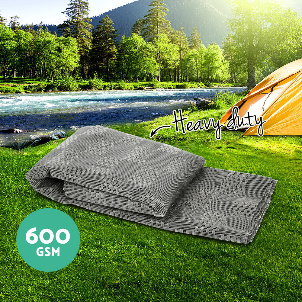 Caravan Accessories: Weisshorn 4M X 2.5M Annex Matting 600GSM Floor Mats Mesh Caravan Camping Annexe