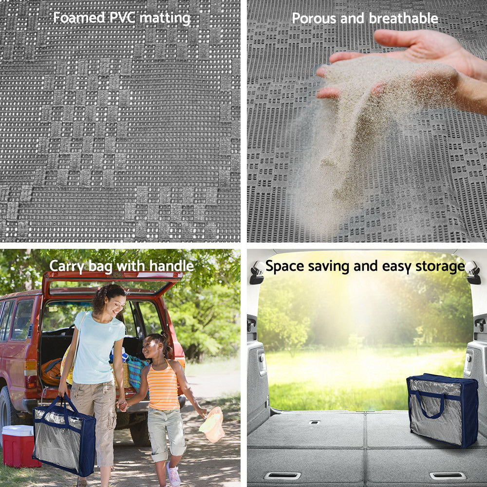 Caravan Accessories: Weisshorn 4M X 2.5M Annex Matting 600GSM Floor Mats Mesh Caravan Camping Annexe