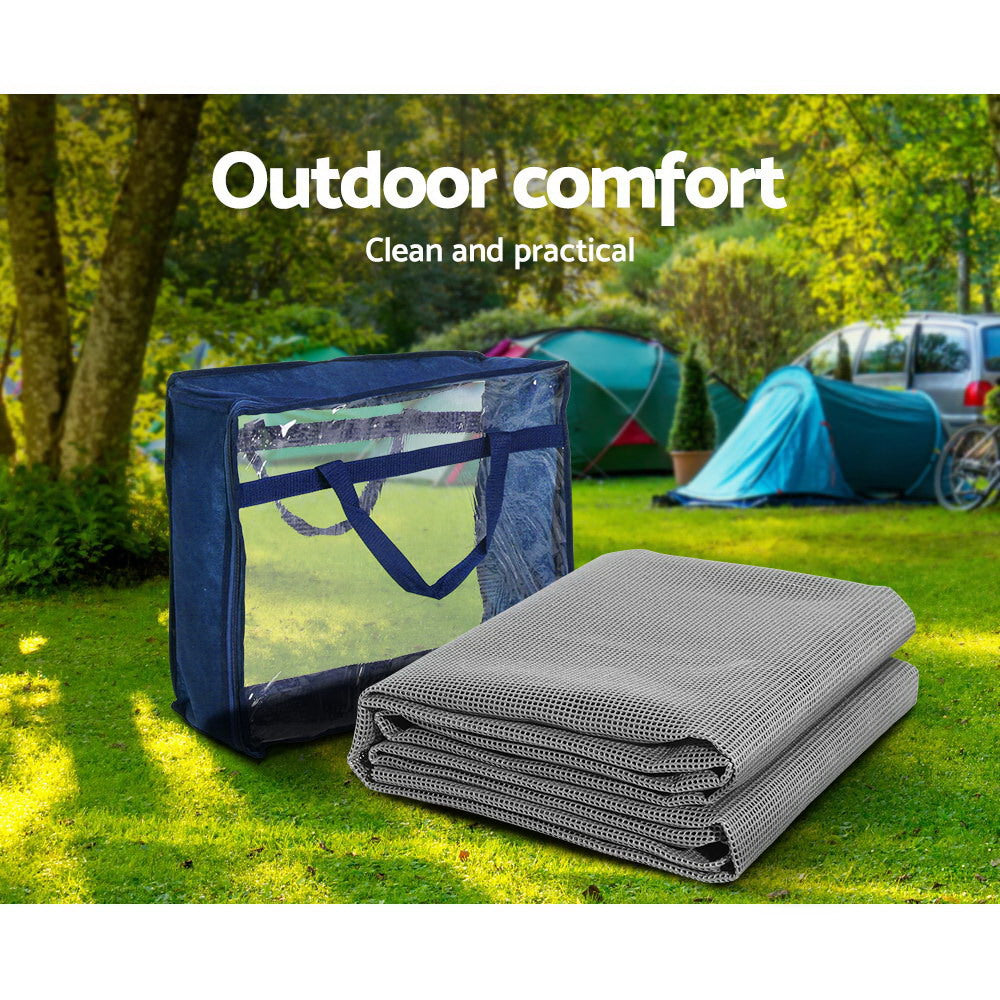 Caravan Accessories: Weisshorn 4M X 2.5M Annex Matting Floor Mats Mesh Caravan Camping Annexe