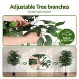 Artiss 180cm Artificial Ficus Tree Faux Trees Indoor Decor Artificial Plants Lifelike Plant 1.8M