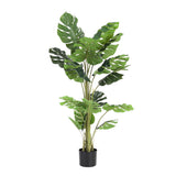 Artificial Trees: Artiss 140cm Artificial Monstera Tree Faux Trees Indoor Decor Artificial Plants Lifelike Plant 1.4M