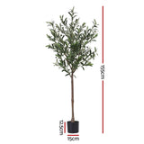 Artificial Trees: Artiss 155cm Artificial Olive Tree Faux Trees Indoor Decor Artificial Plants Lifelike Plant