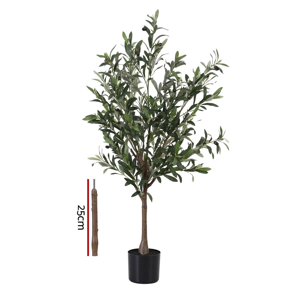 Artificial Trees: Artiss 155cm Artificial Olive Tree Faux Trees Indoor Decor Artificial Plants Lifelike Plant