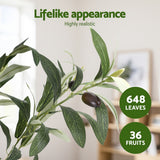 Artificial Trees: Artiss 155cm Artificial Olive Tree Faux Trees Indoor Decor Artificial Plants Lifelike Plant