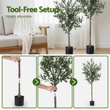 Artificial Trees: Artiss 155cm Artificial Olive Tree Faux Trees Indoor Decor Artificial Plants Lifelike Plant