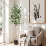 Artificial Trees: Artiss 180cm Artificial Olive Tree Faux Trees Indoor Decor Artificial Plants Lifelike Plant 1.8M