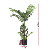 Artificial Trees: Artiss 100cm Artificial Palm Tree Faux Trees Indoor Decor Artificial Plants Lifelike Plant