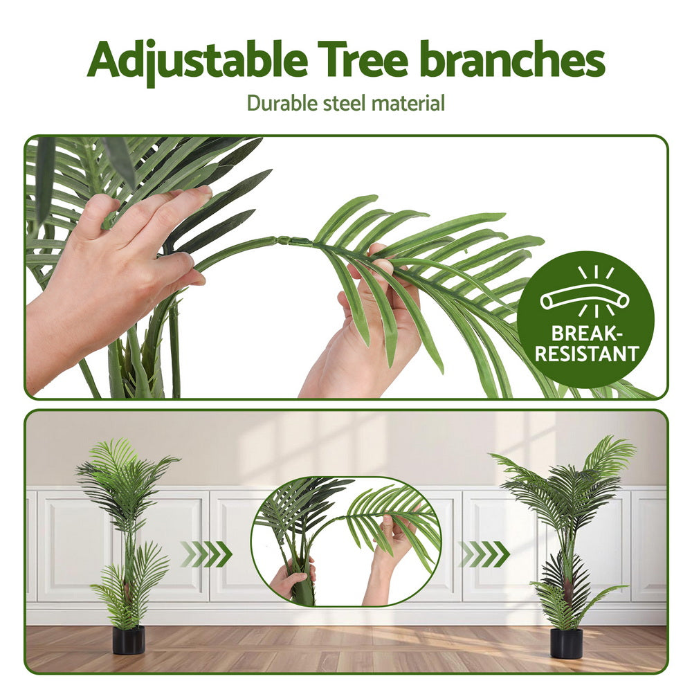 Artificial Trees: Artiss 100cm Artificial Palm Tree Faux Trees Indoor Decor Artificial Plants Lifelike Plant