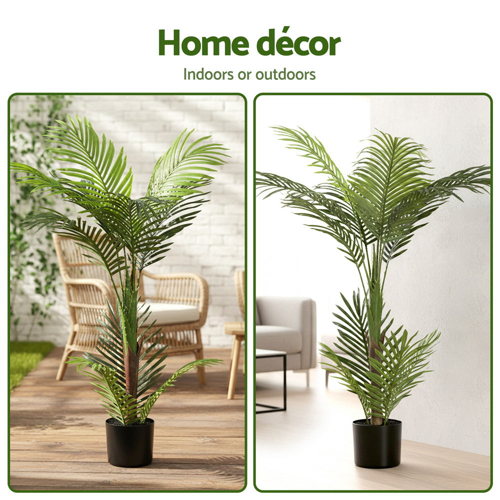 Artificial Trees: Artiss 100cm Artificial Palm Tree Faux Trees Indoor Decor Artificial Plants Lifelike Plant