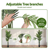 Artificial Trees: Artiss 180cm Artificial Palm Tree Faux Trees Indoor Decor Artificial Plants Lifelike Plant 1.8M