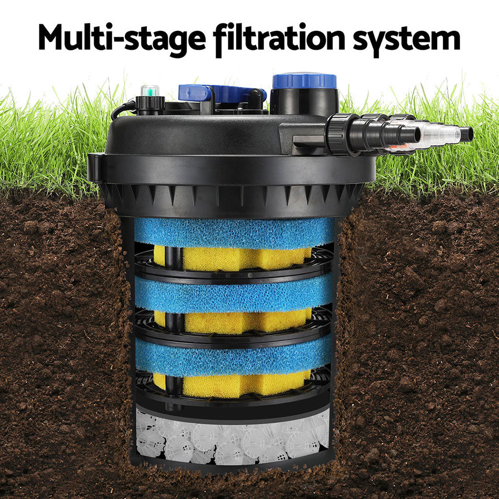Aquarium Filters & Pumps: Giantz Aquarium Filter Fish Tank External Canister Water Filter 10000L/H