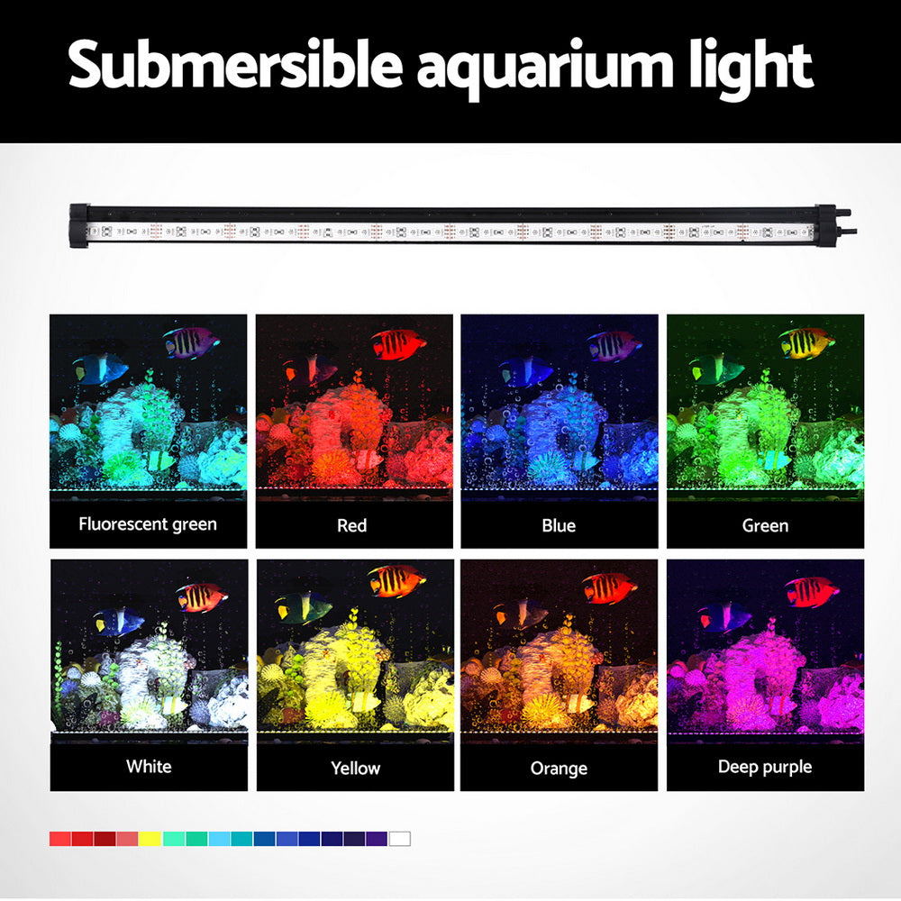 Fountain & Ponds Accessories: i.Pet Aquarium Light Submersible 52CM Air Bubble LED Light