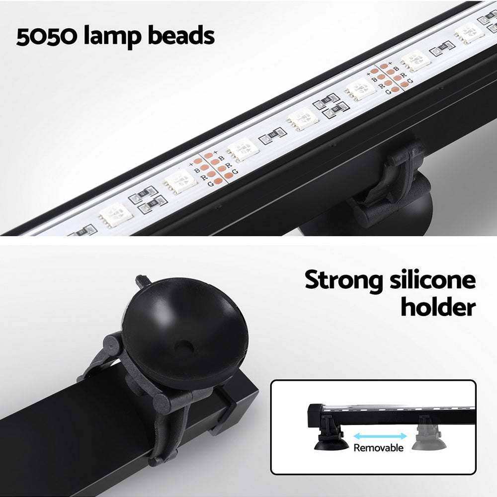 Fountain & Ponds Accessories: i.Pet Aquarium Light Submersible 52CM Air Bubble LED Light