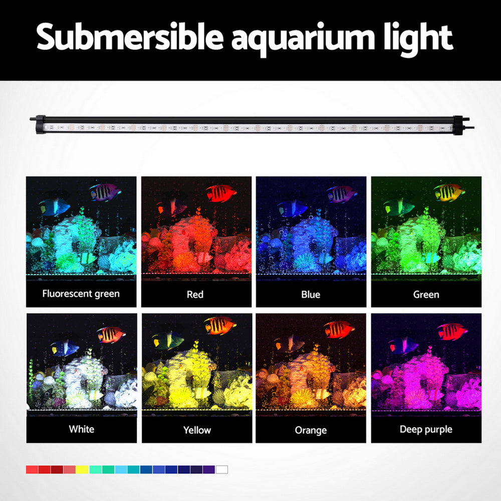 Fountain & Ponds Accessories: i.Pet Aquarium Light Submersible 67CM Air Bubble LED Light