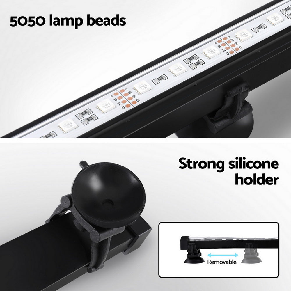 Fountain & Ponds Accessories: i.Pet Aquarium Light Submersible 67CM Air Bubble LED Light