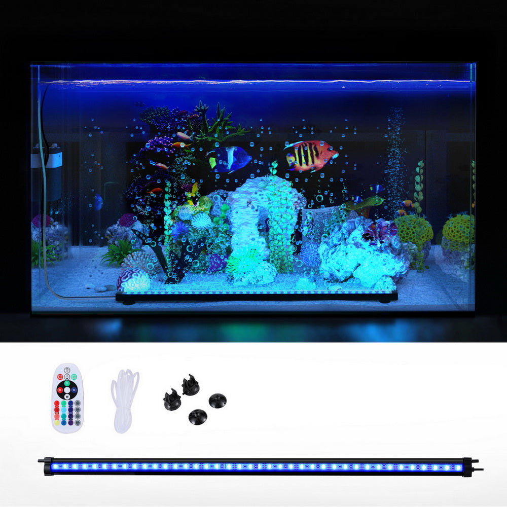 Fountain & Ponds Accessories: i.Pet Aquarium Light Submersible 67CM Air Bubble LED Light