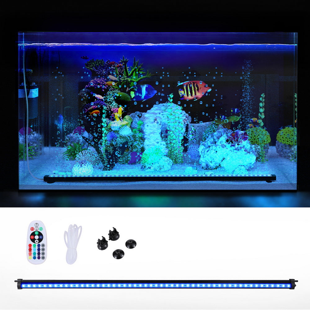 Gardening Tools: i.Pet Aquarium Light Submersible 88CM Air Bubble LED Light
