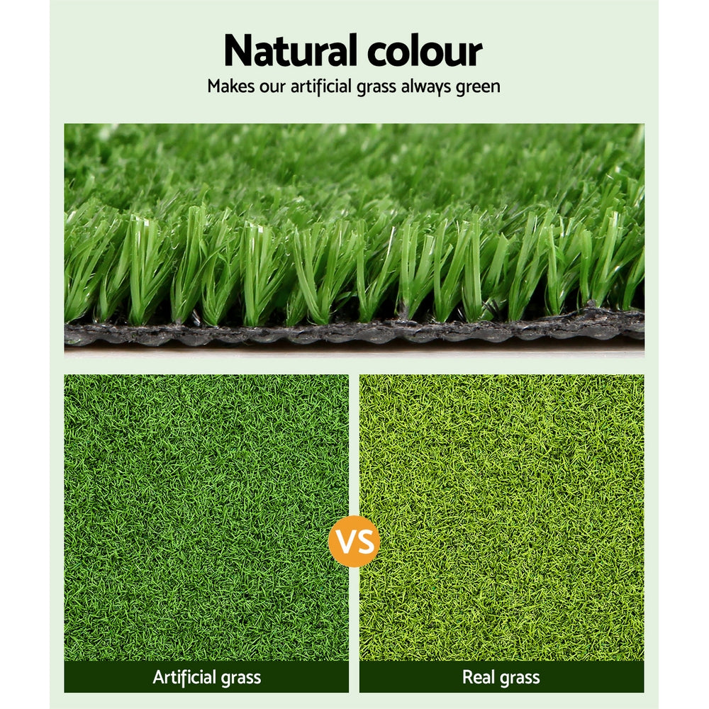 Artificial Grass: Prime Turf Artificial Grass 2mx10m 17mm Synthetic Fake Lawn Turf Plant Plastic Olive
