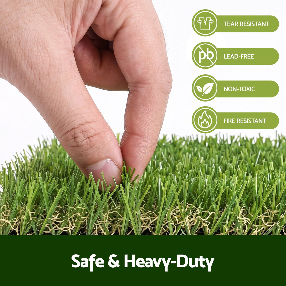 Prime Turf Artificial Grass Turf Tiles Interlocking Fake Grass Mat for Balcony Pet 9 Pack