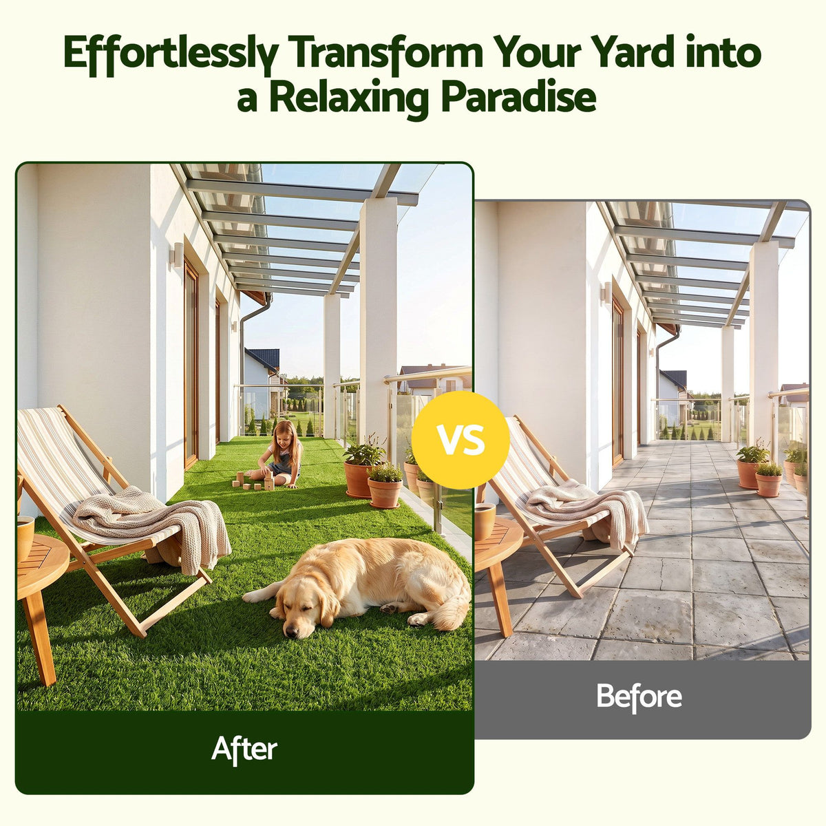 Prime Turf Artificial Grass Turf Tiles Interlocking Fake Grass Mat for Balcony Pet 9 Pack